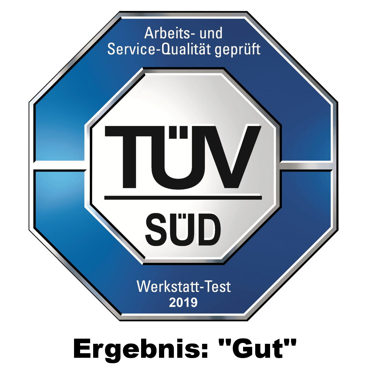 Egrebnis "Gut" von TÜV-Süd für die Kfz-Werkstatt Autohaus Turhan